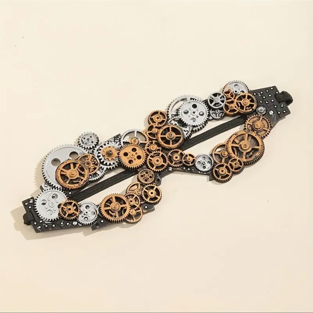 Steampunk Style Mask, Creative 1/2 Face Party Mask, NEW - Picture 8 of 8